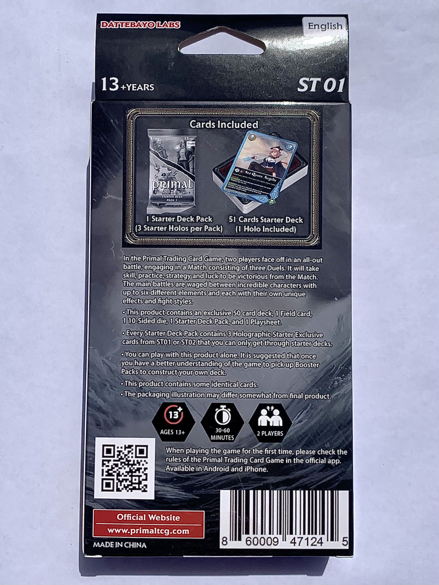 Primal TCG Sea Invasion Starter Deck ST01 Case Display (6 ST01 Starter Decks)