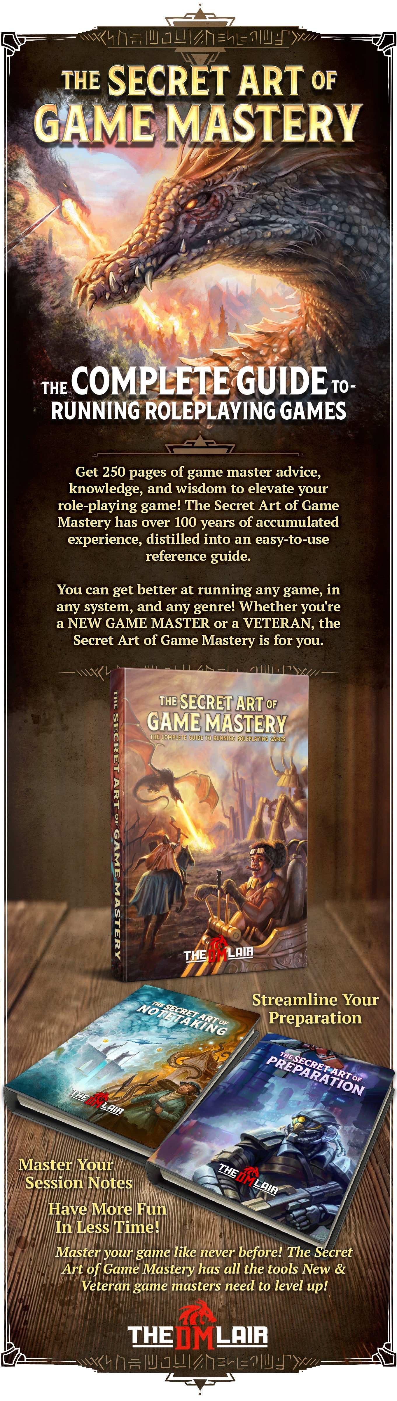 The Secret Art of Game Mastery Hardcover