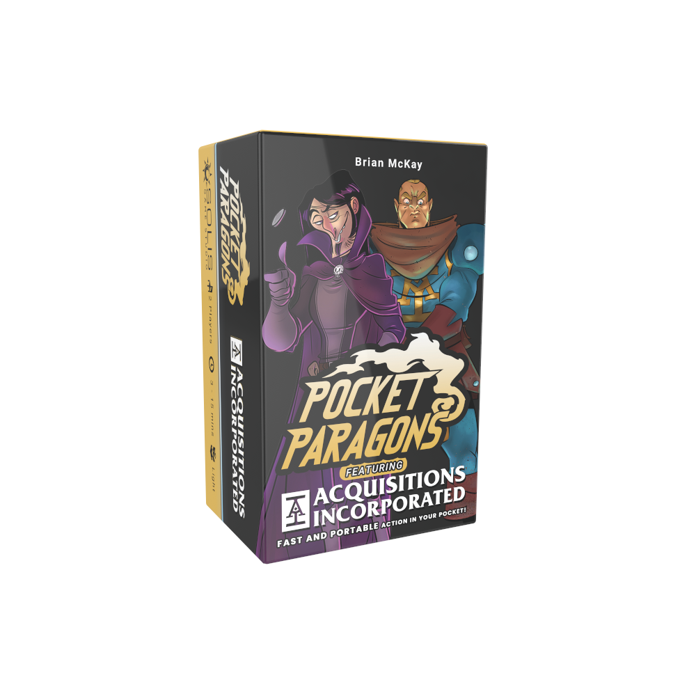 Wholesale — Pocket Paragons: Acquisitions Inc. x12 ($19.99 MSRP at 50% off)