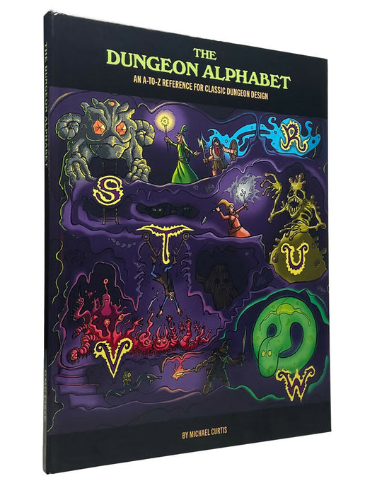 Dungeon Alphabet: Expanded (Hardback, System Neutral Sourcebook)
