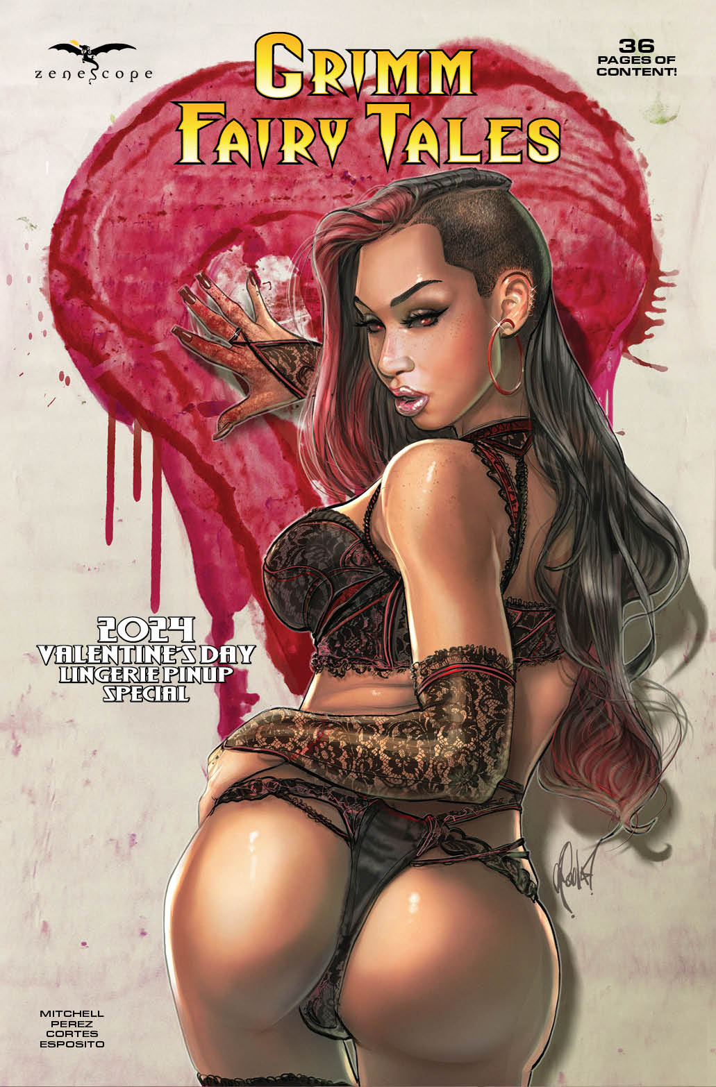 Grimm Fairy Tales 2024 Valentine's Day Lingerie Pinup Special