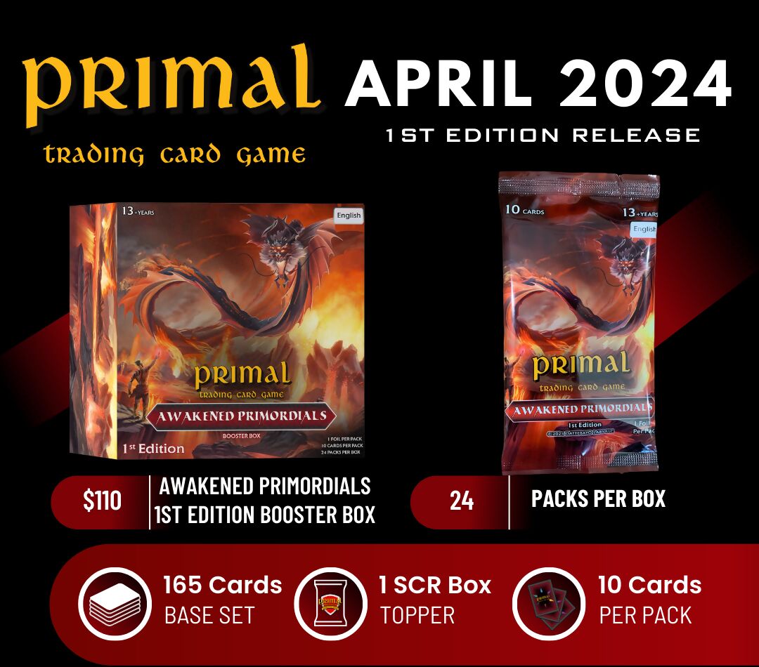 Primal TCG 1st Ed Awakened Primordials Booster Box Case (10 Displays)