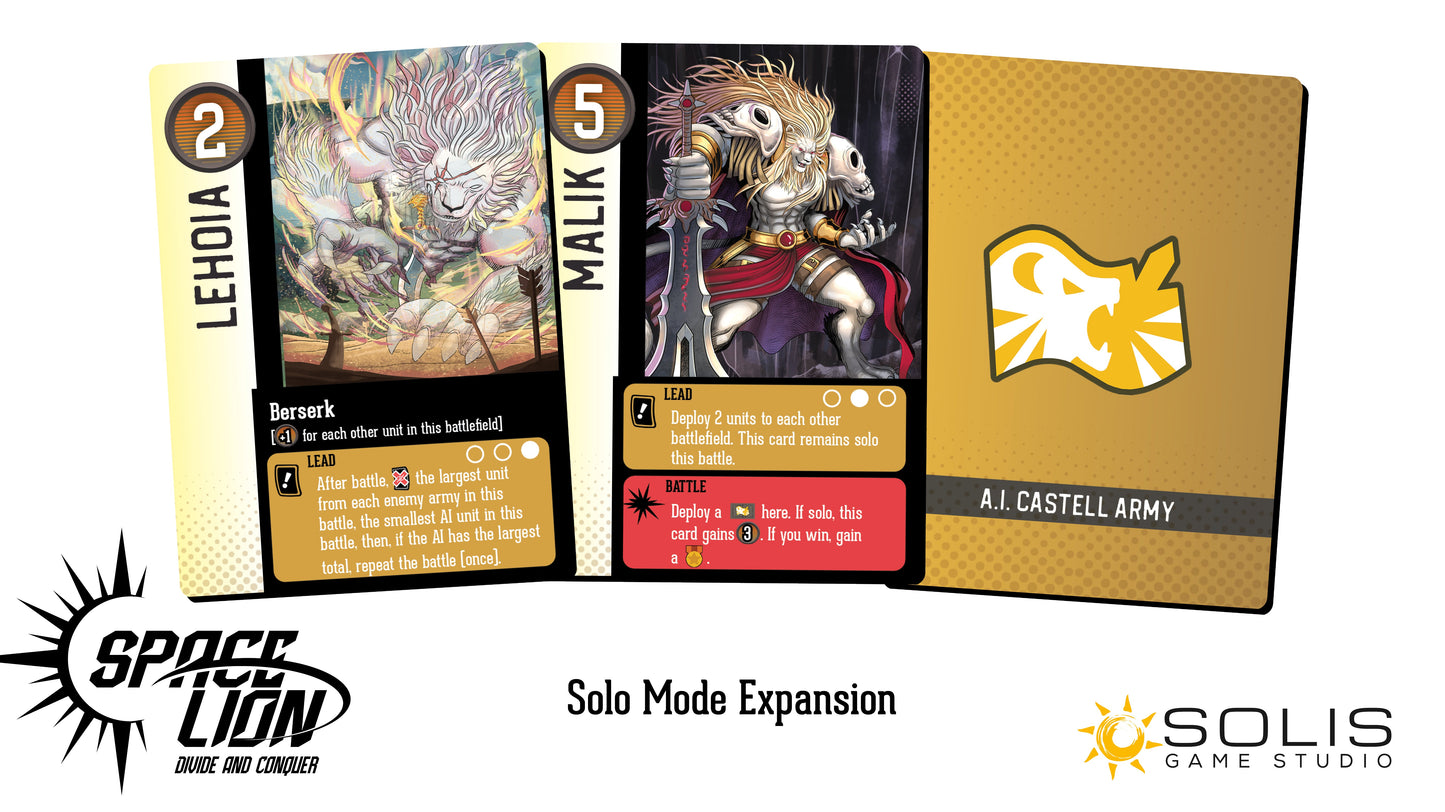 Solo Mode Expansion ( Space Lion: Divide and Conquer )