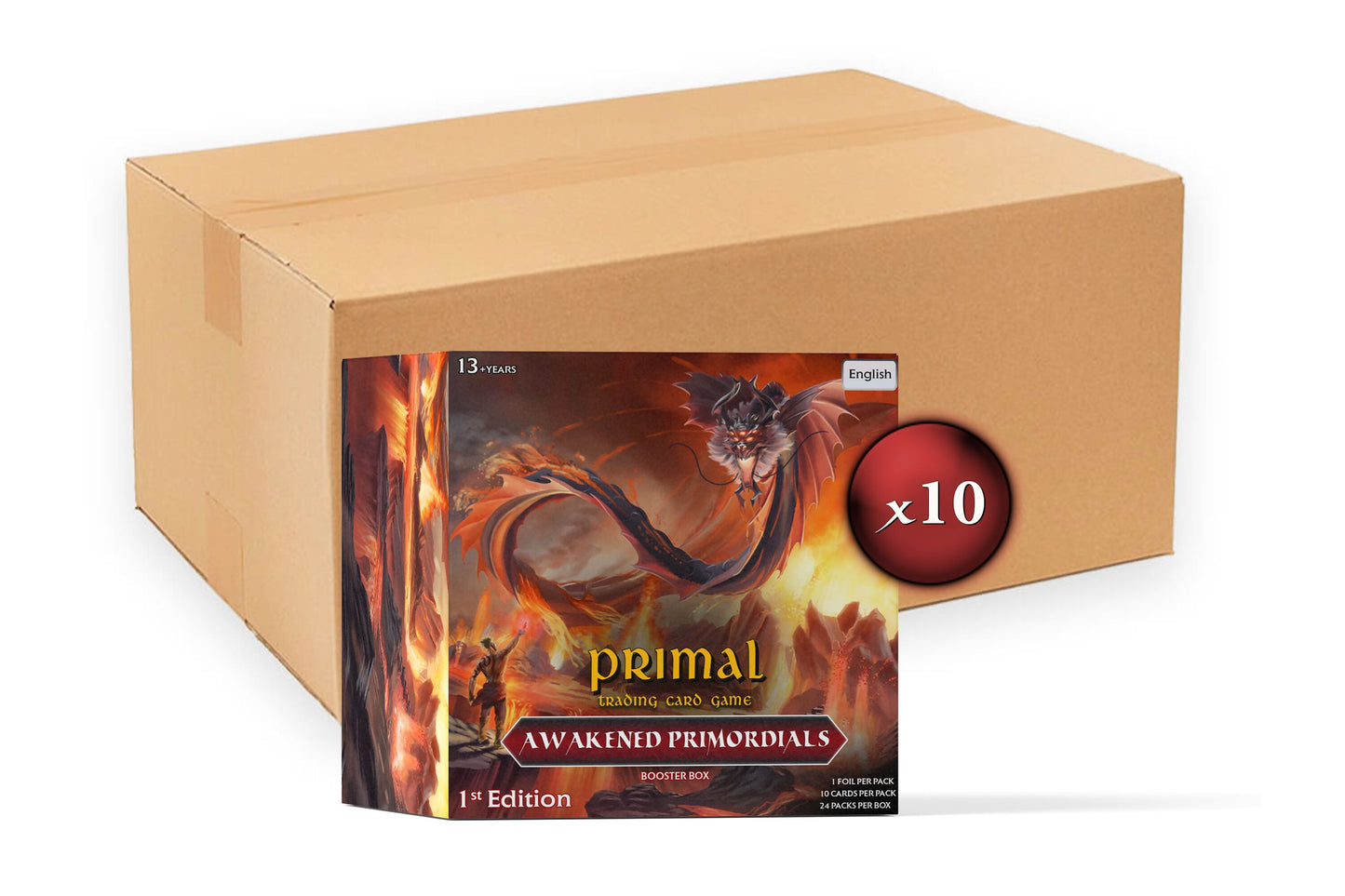 Primal TCG 1st Ed Awakened Primordials Booster Box Case (10 Displays)