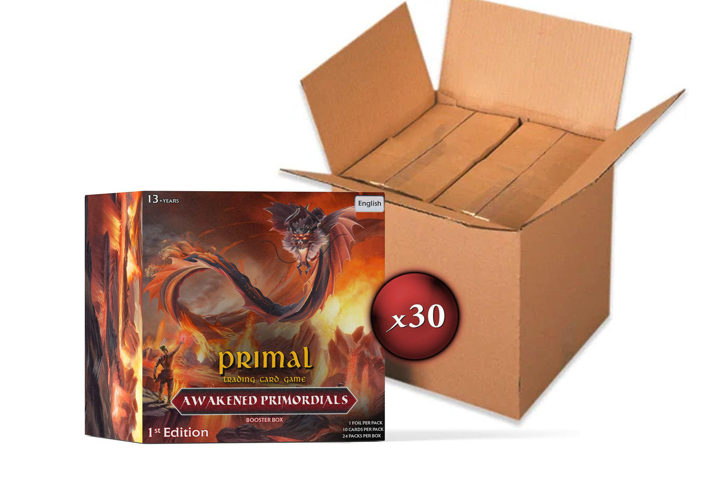 Primal TCG 1st Ed Awakened Primordials Booster Box Case (10 Displays)