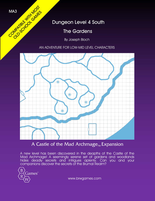 Castle of the Mad Archmage™ Level 4 South, The Gardens