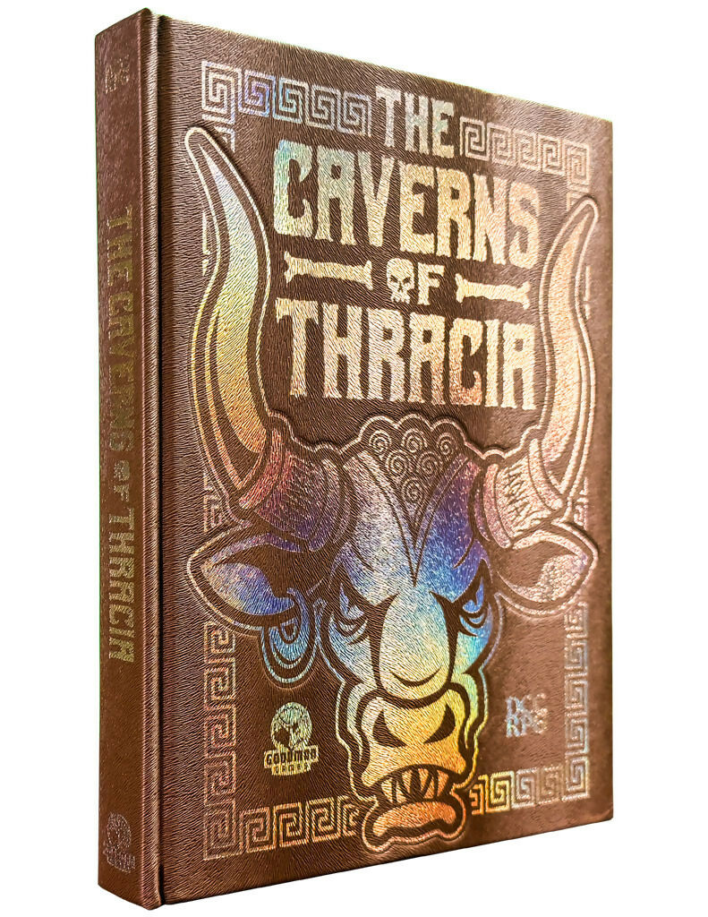 The Caverns of Thracia (DCC RPG) Minotaur Hide Cover