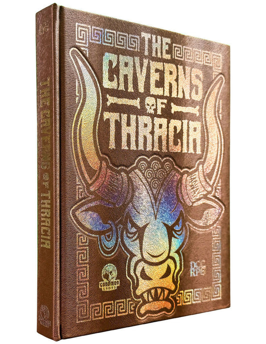The Caverns of Thracia (DCC RPG) Minotaur Hide Cover