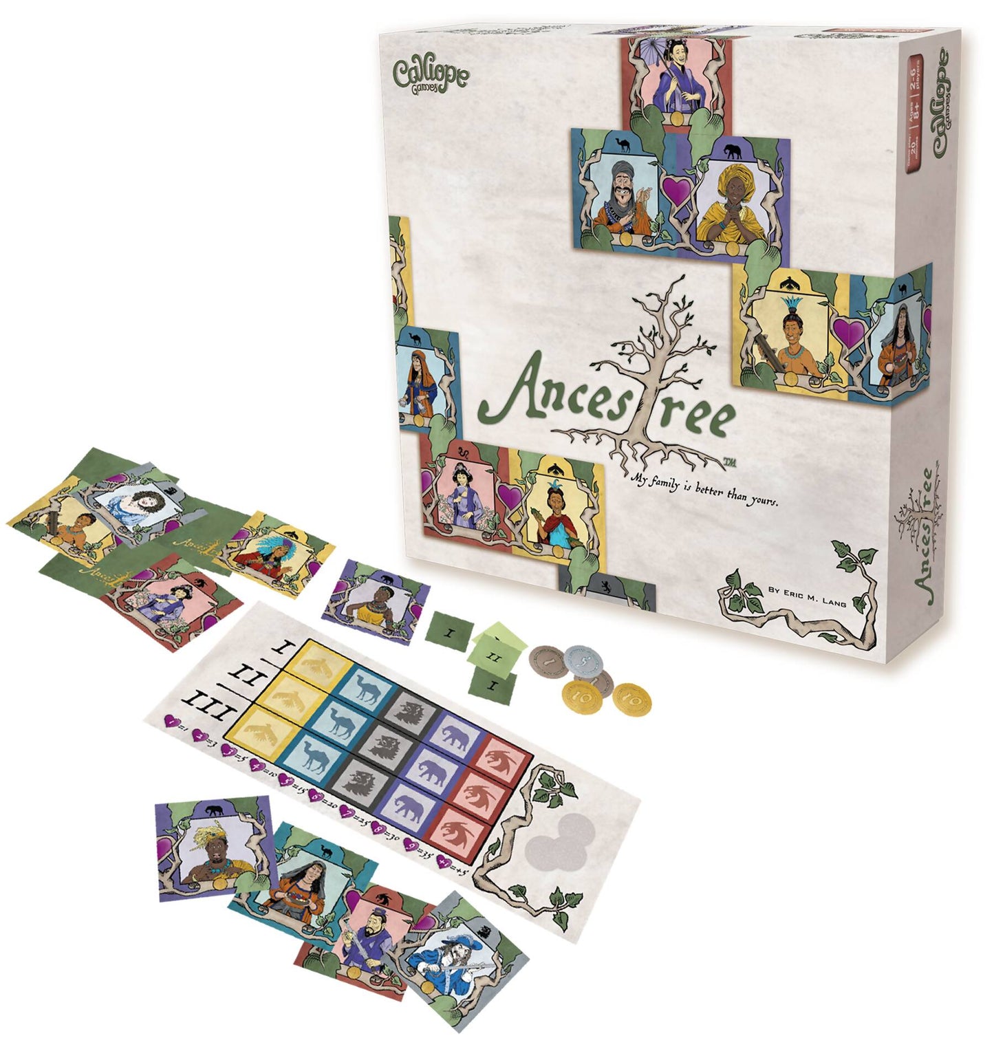 Ancestree - An Elegant Tile Drafting Family Board Game